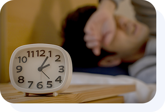 不眠症・概日リズム障害など幅広い睡眠障害に対応